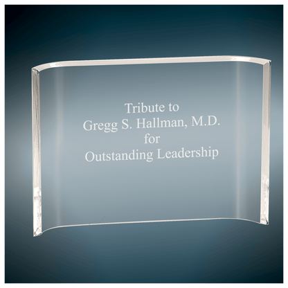 Clear Acrylic Crescent