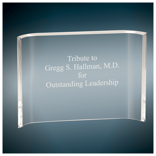 Clear Acrylic Crescent