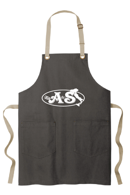 A&S MARKETPLACE/ A815 Port Authority® Canvas Full-Length Two-Pocket Apron