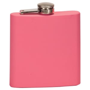 VINNPRINT - ENGRAVING - 6 oz. Leather Flask Set in Black Presentation Box