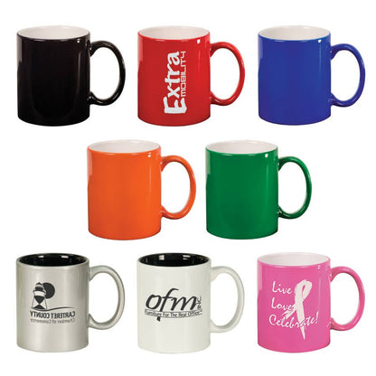 VINNPRINT - ENGRAVING - 11 oz. Ceramic Round LazerMug