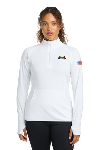 MISTERSCAPES - Sport-Tek® Women's Sport-Wick® Stretch 1/4-Zip Pullover. LST850 - color logo