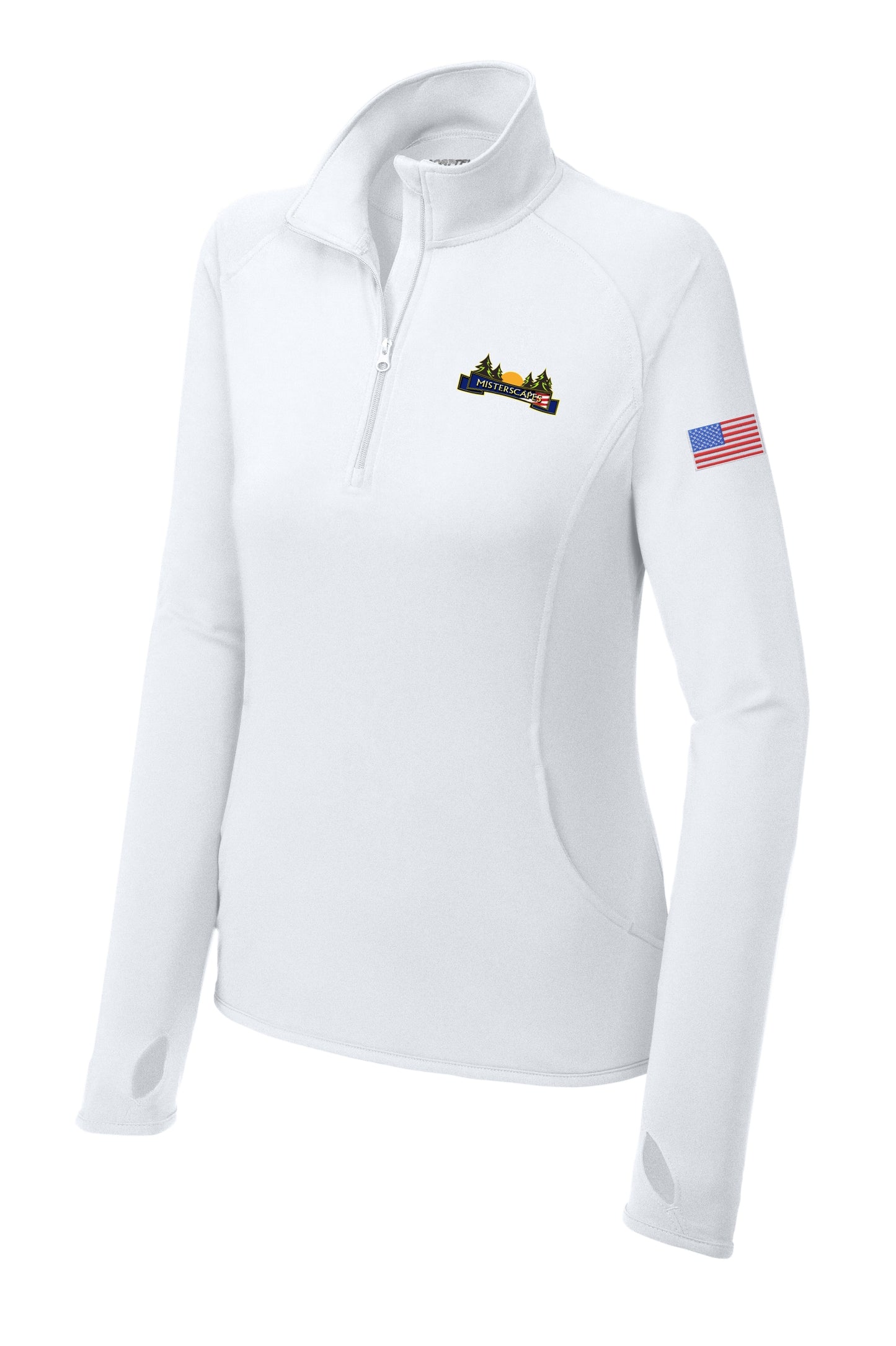 MISTERSCAPES - Sport-Tek® Women's Sport-Wick® Stretch 1/4-Zip Pullover. LST850 - color logo