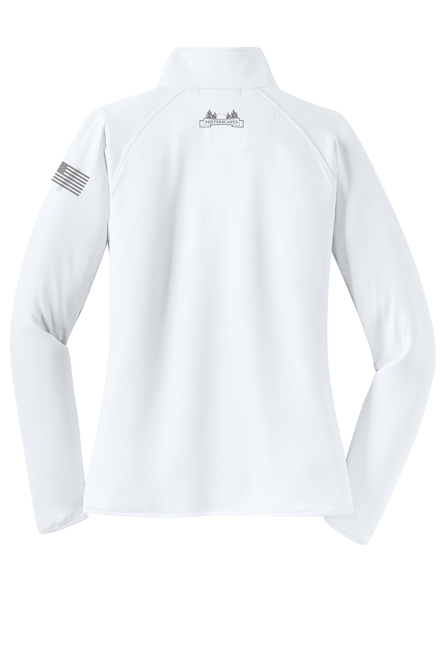 MISTERSCAPES - Sport-Tek® Women's Sport-Wick® Stretch 1/4-Zip Pullover. LST850 - grey logo