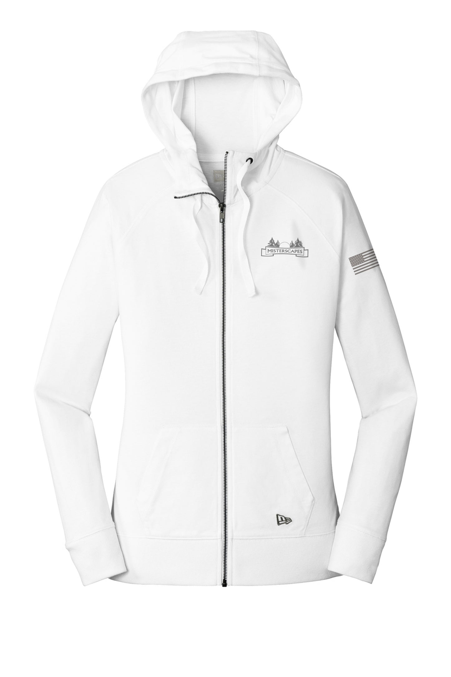 MISTERSCAPES - New Era® Women's Sueded Cotton Blend Full-Zip Hoodie. LNEA122