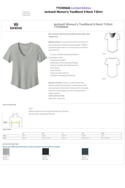 MISTERSCAPES - tentree® Women's TreeBlend V-Neck T-Shirt TTCW5646