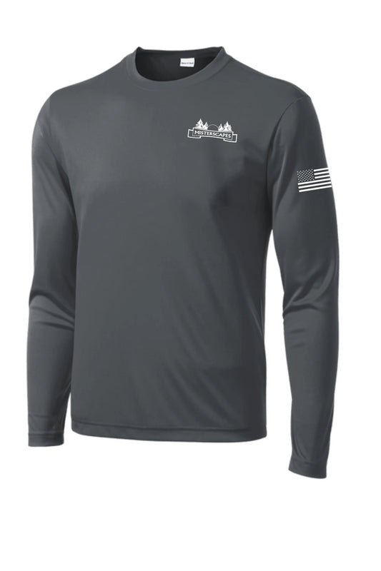 MISTERSCAPES- 5400  Gildan® - Heavy Cotton™ 100% Cotton Long Sleeve T-Shirt -WHITE COPY- PRINTED D.T.F. -
