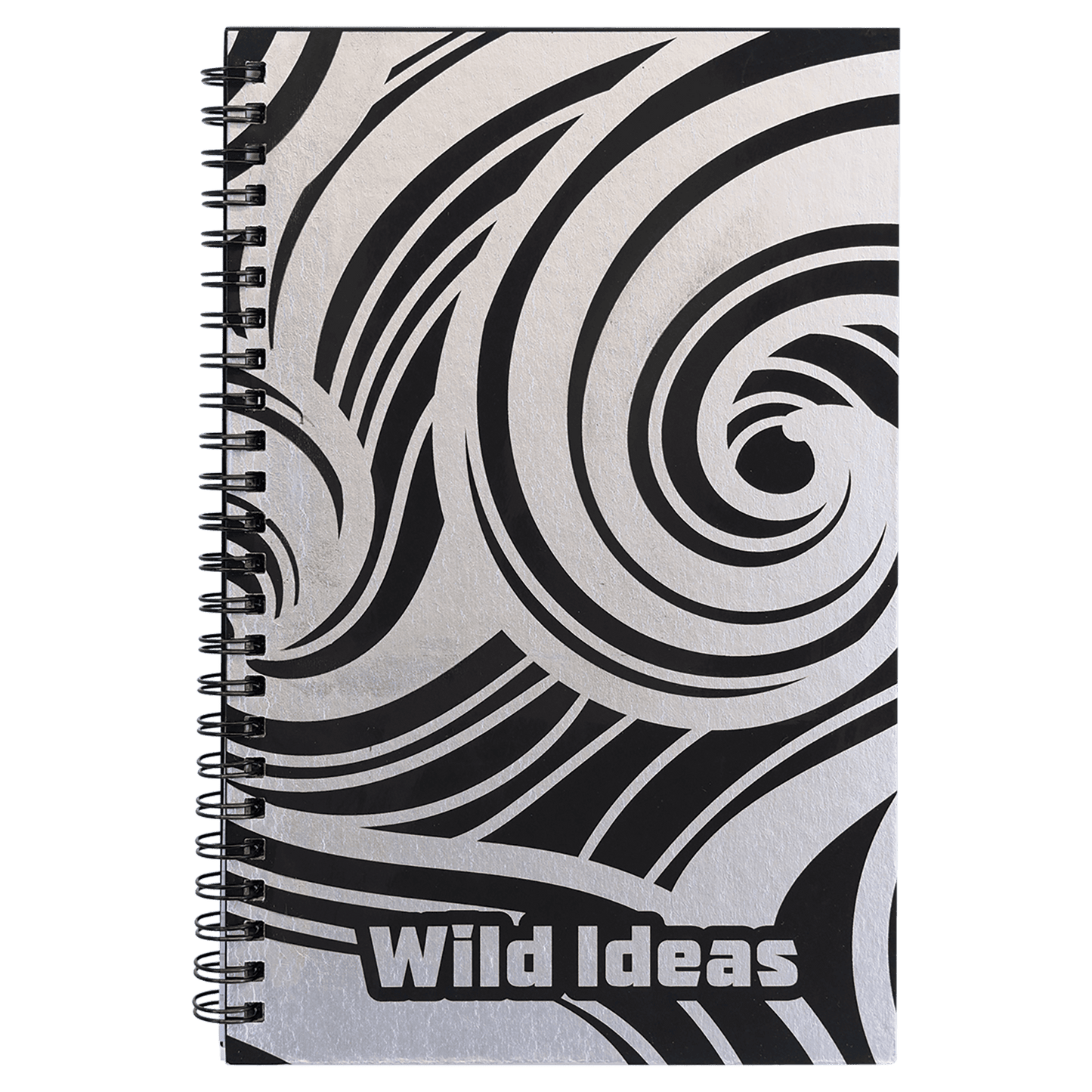 VINNPRINT - ENGRAVING -  Lazerburst Spiral Notebook-Lasers to Silver