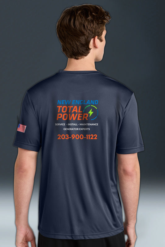 POWER -NEW ENGLAND TOTAL ST350 TRUE NAVY Sport-Tek® PosiCharge® Competitor™ Tee - SCREEN PRINTED