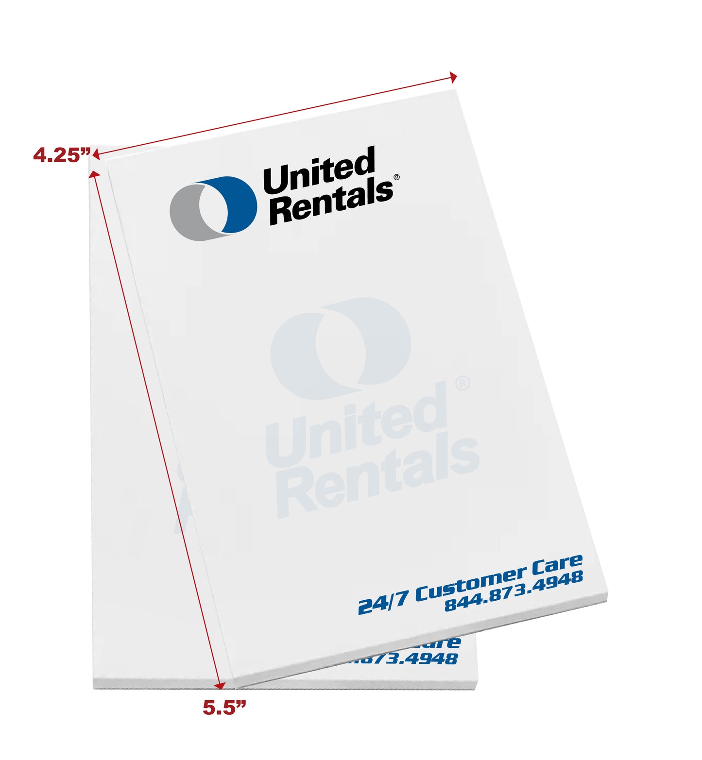 UNITED RENTALS / NOTEPAD 100 pcs