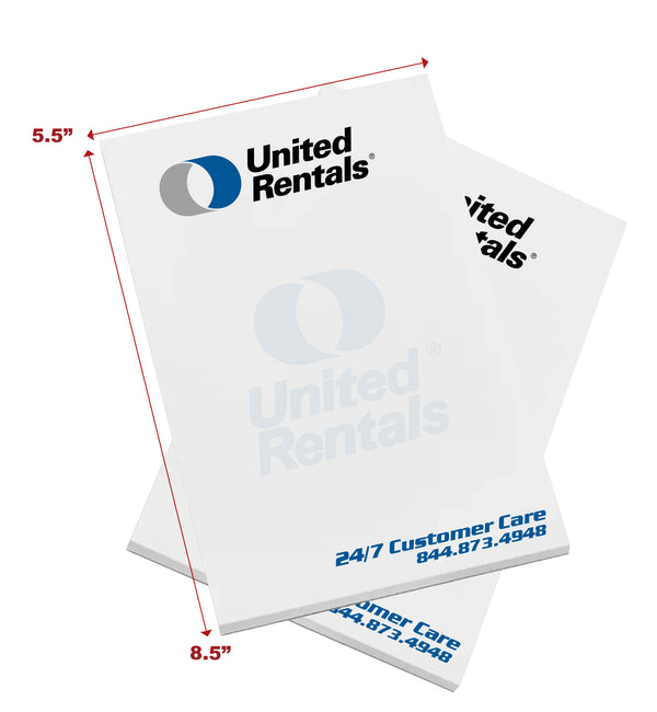 UNITED RENTALS / NOTEPAD 100 pcs