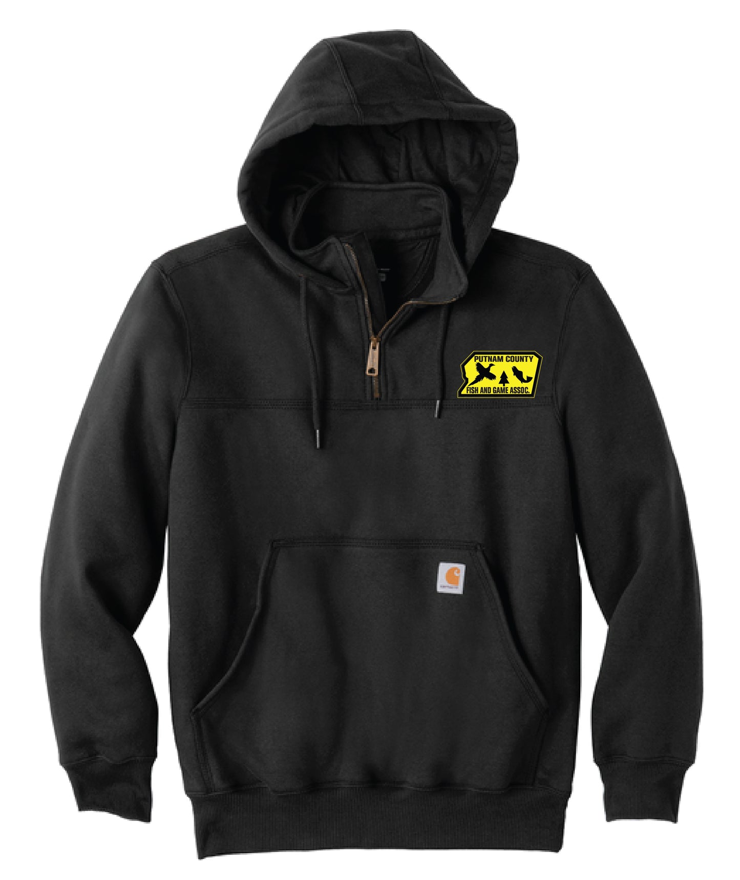 PUTNAM COUNTY FISH & GAME /EMBROIDERY/  CT100617 Hooded Zip Mock Sweatshirt