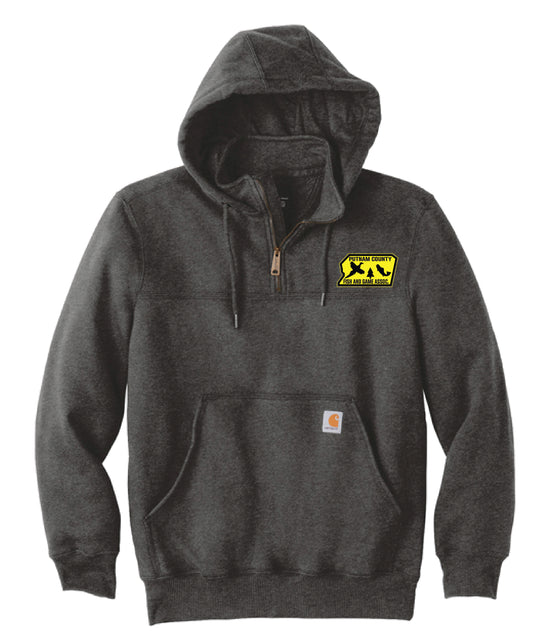 PUTNAM COUNTY FISH & GAME /EMBROIDERY/  CT100617 Hooded Zip Mock Sweatshirt