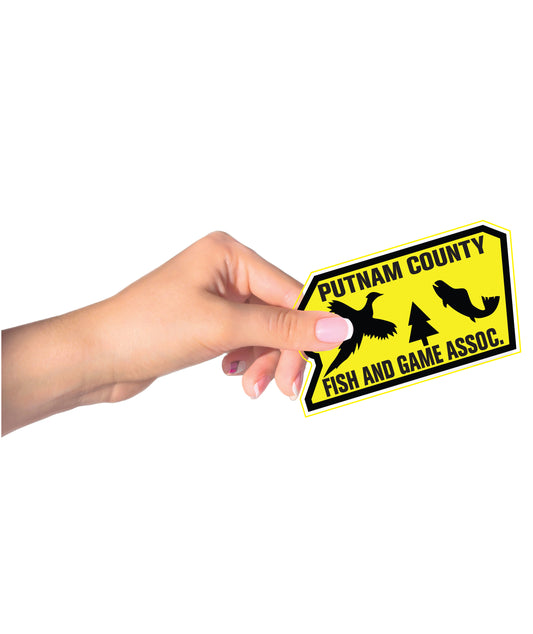 PUTNAM COUNTY FISH & GAME /  DECAL / LABEL / STICKERS