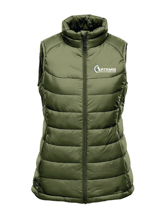 ARTEMIS / AFV-1W / EMBROIDERY / Women's Stavanger Quilted Vest