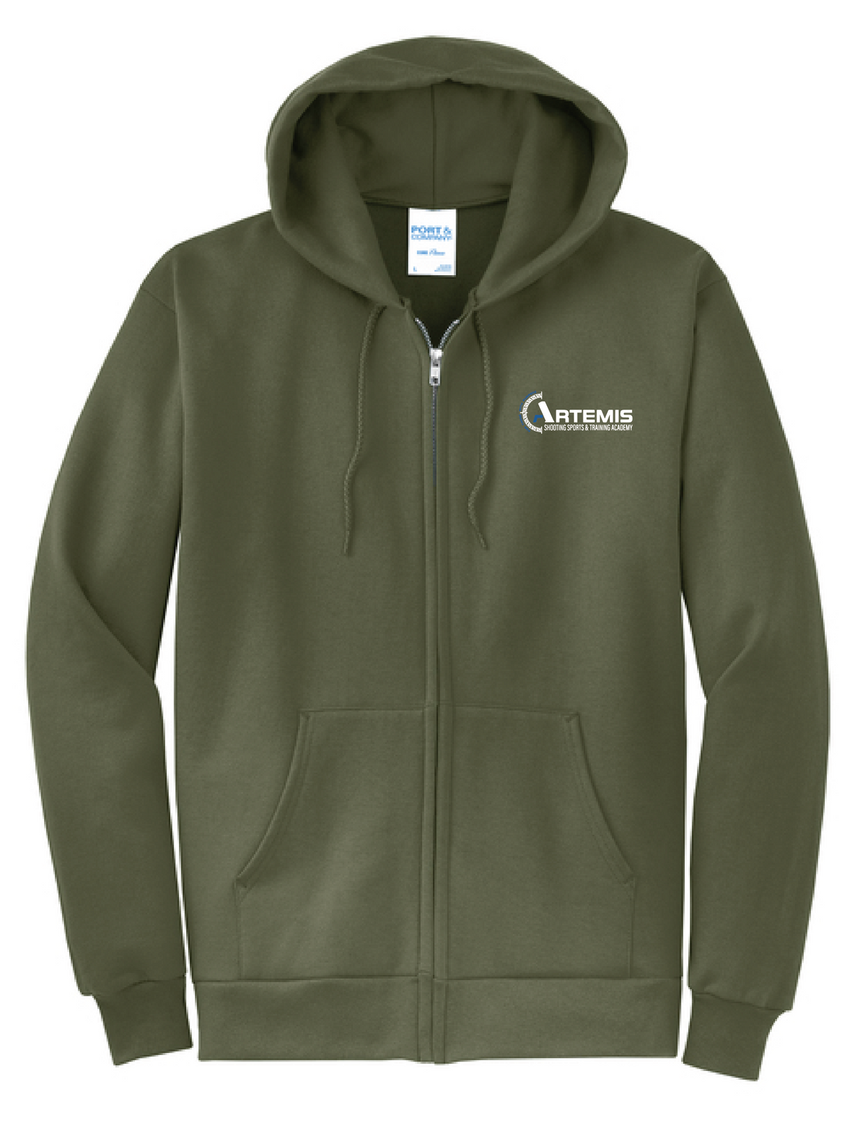 ARTEMIS / PC78ZH / PRINT / Port & Co® Core Fleece Full-Zip Hooded Sweatshirt