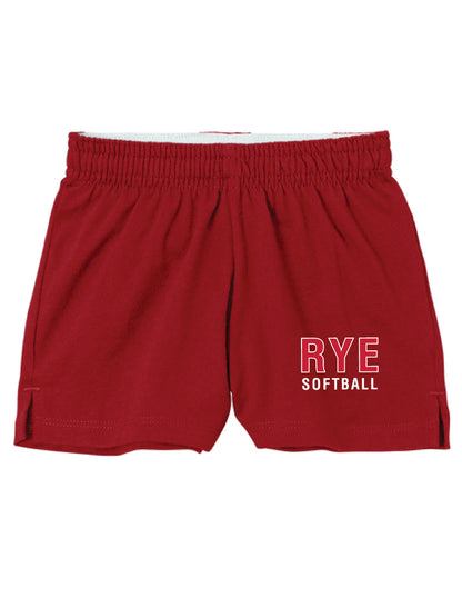 RYE SOFTBALL/ YGST311 Girls Jersey Knit Squad Short
