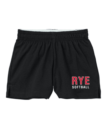 RYE SOFTBALL/ YGST311 Girls Jersey Knit Squad Short