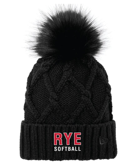 RYE SOFTBALL/ NE911 Pom Beanie
