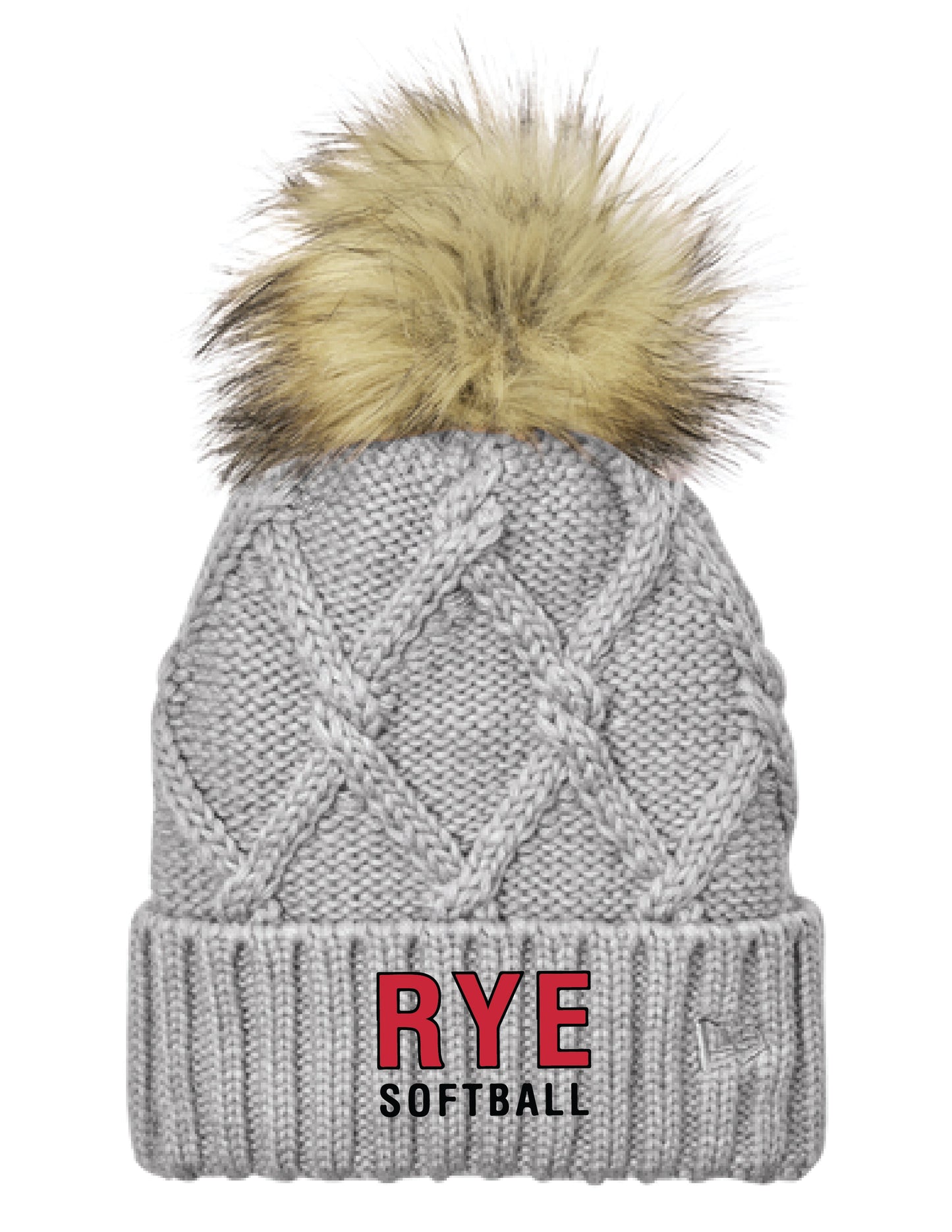 RYE SOFTBALL/ NE911 Pom Beanie