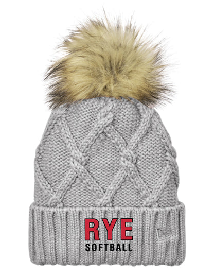 RYE SOFTBALL/ NE911 Pom Beanie