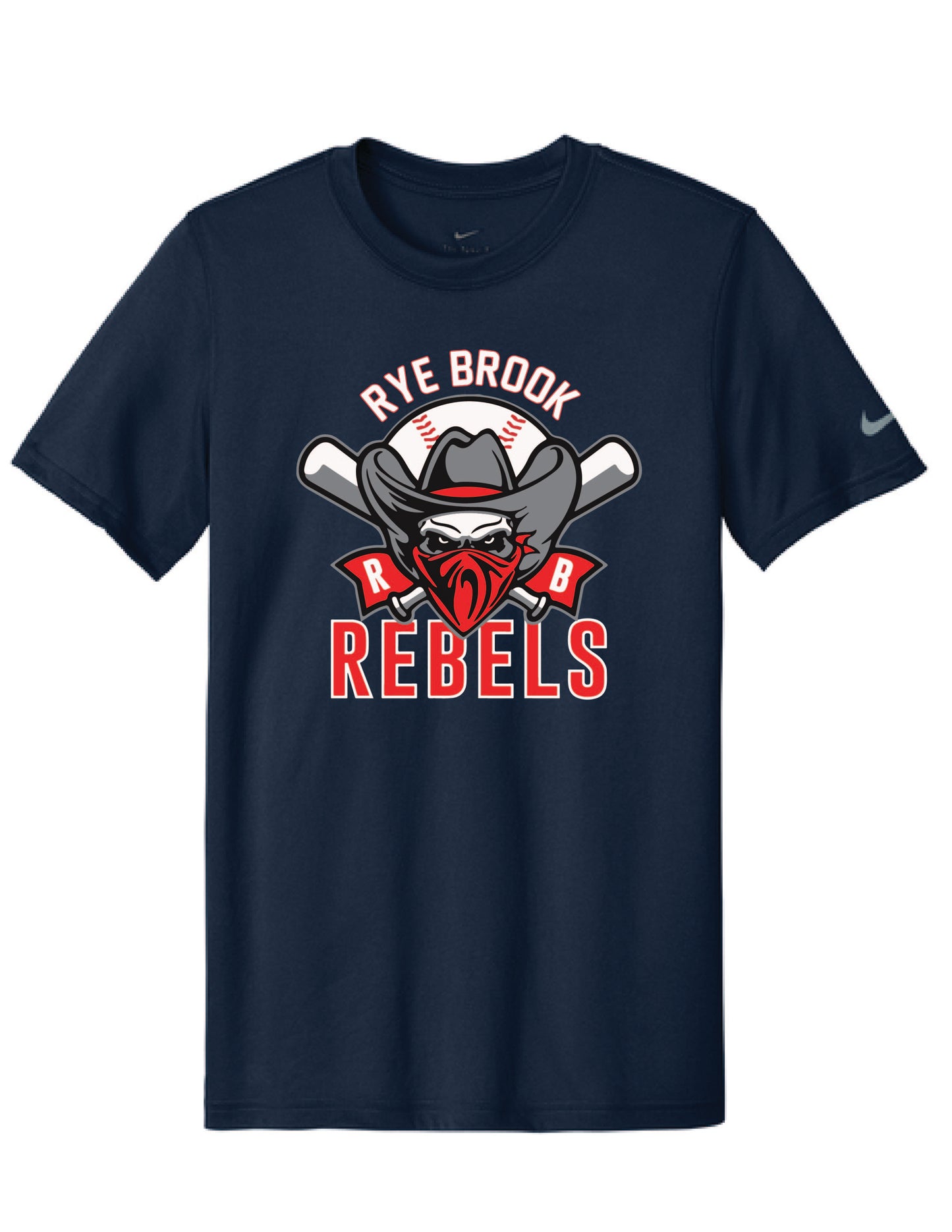 RYE BROOK REBELS BASEBALL / PRINT / NKDX8730 Nike Tee