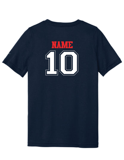 RYE BROOK REBELS BASEBALL / PRINT / NKDX8730 Nike Tee