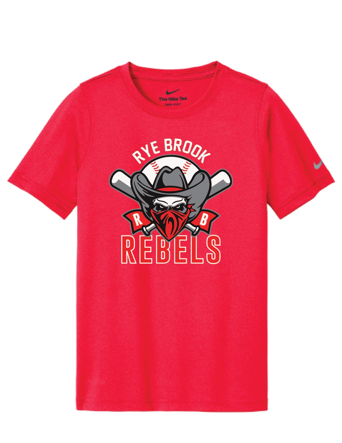 RYE BROOK REBELS BASEBALL / PRINT / NKDX8730 Nike Tee