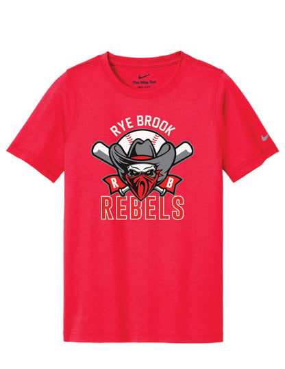 RYE BROOK REBELS BASEBALL / PRINT / NKDX8730 Nike Tee