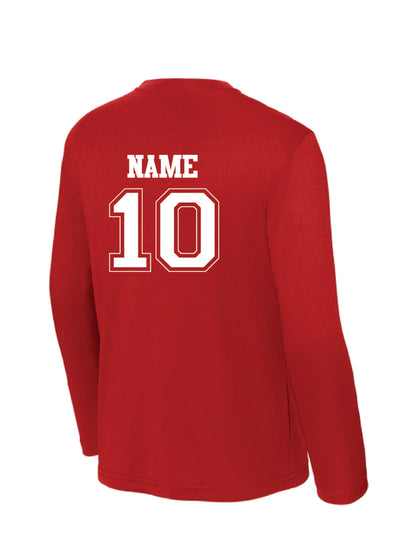RYE BROOK REBELS BASEBALL / PRINT / YST350LS Sport-Tek® Youth Long Sleeve Tee