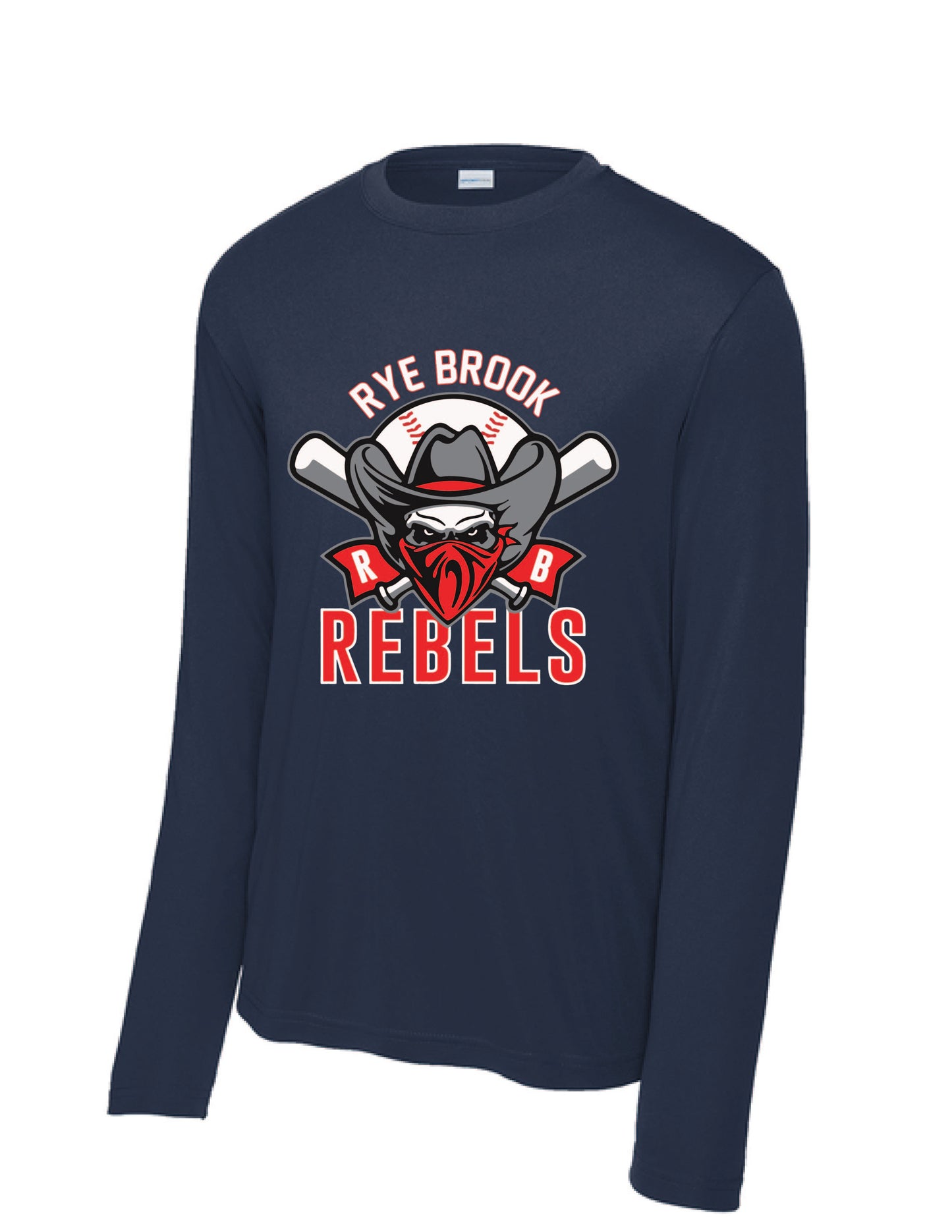RYE BROOK RFEBELS BASEBALL / PRINT / ST350LS Sport-Tek® Long Sleeve Tee