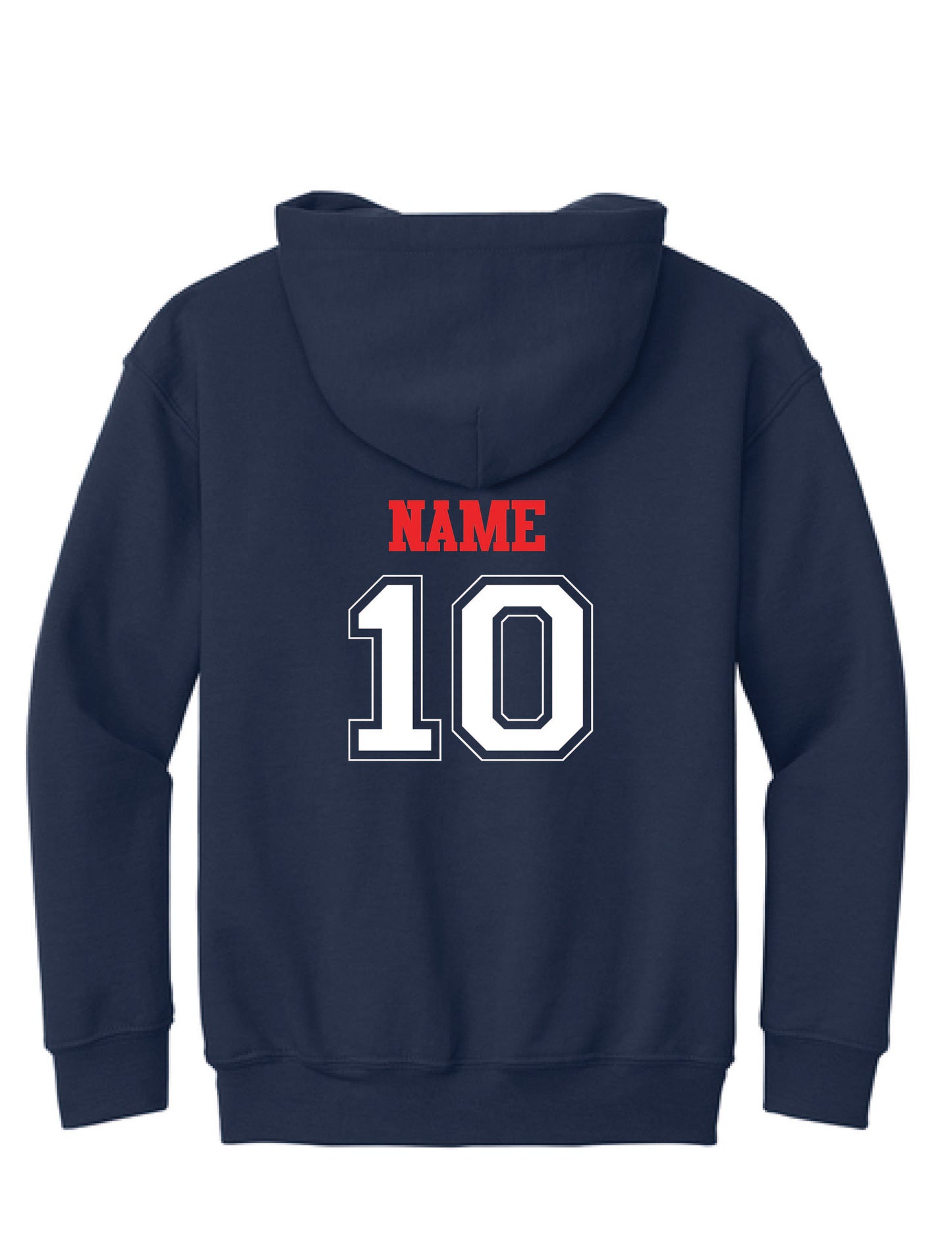 RYE BROOK REBELS BASEBALL / PRINT / 18500B Gildan® Youth Hooded Sweatshirt
