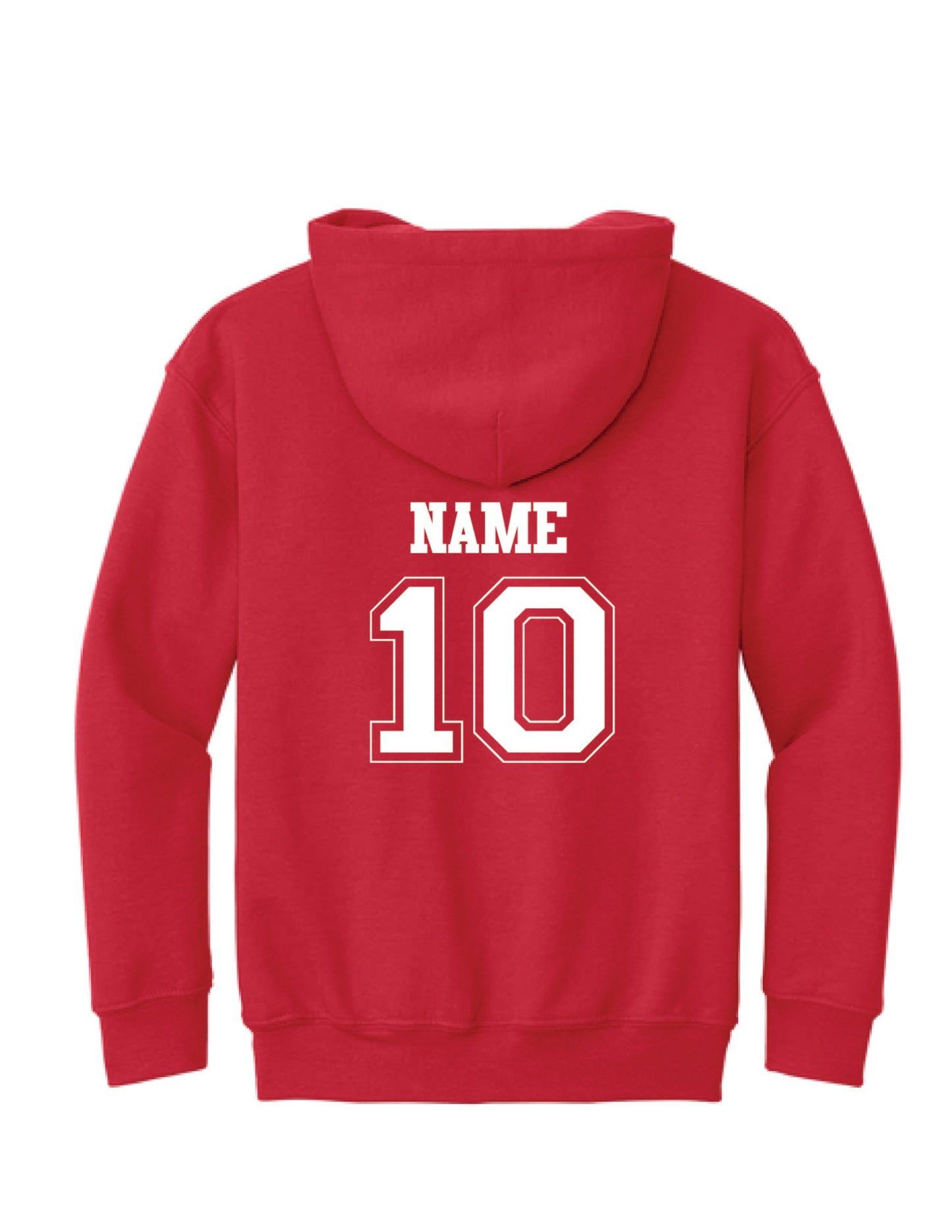RYE BROOK REBELS BASEBALL / PRINT / 18500B Gildan® Youth Hooded Sweatshirt