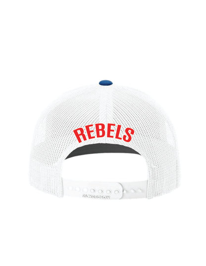 RYE BROOK REBELS BASABALL / EMBROIDERY / 112 Richardson Trucker Cap