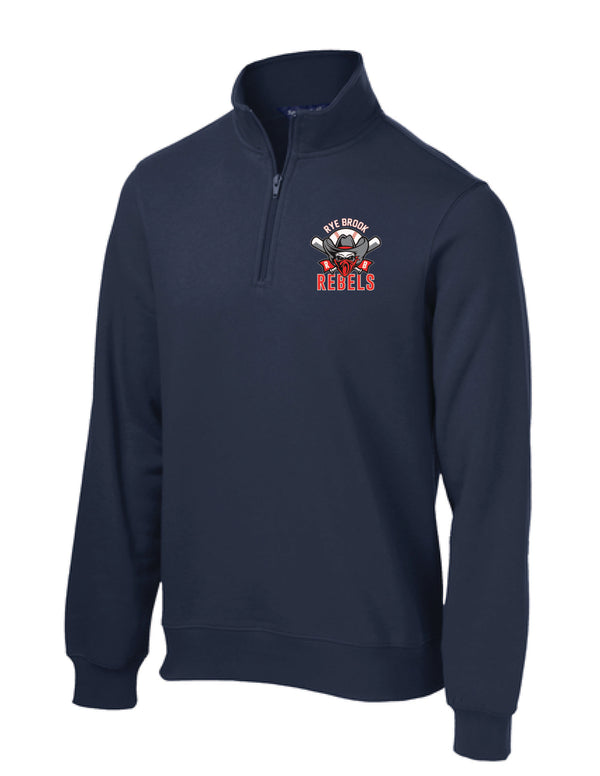 RYE BROOK REBELS BASEBALL / EMBROIDERY / LST253 Sport-Tek® Women's 1/4-Zip Sweatshirt