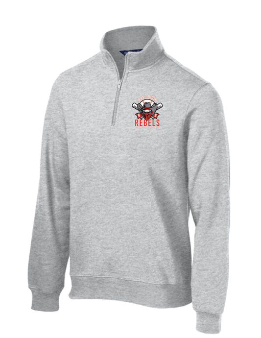 RYE BROOK REBELS BASEBALL / EMBROIDERY / LST253 Sport-Tek® Women's 1/4-Zip Sweatshirt