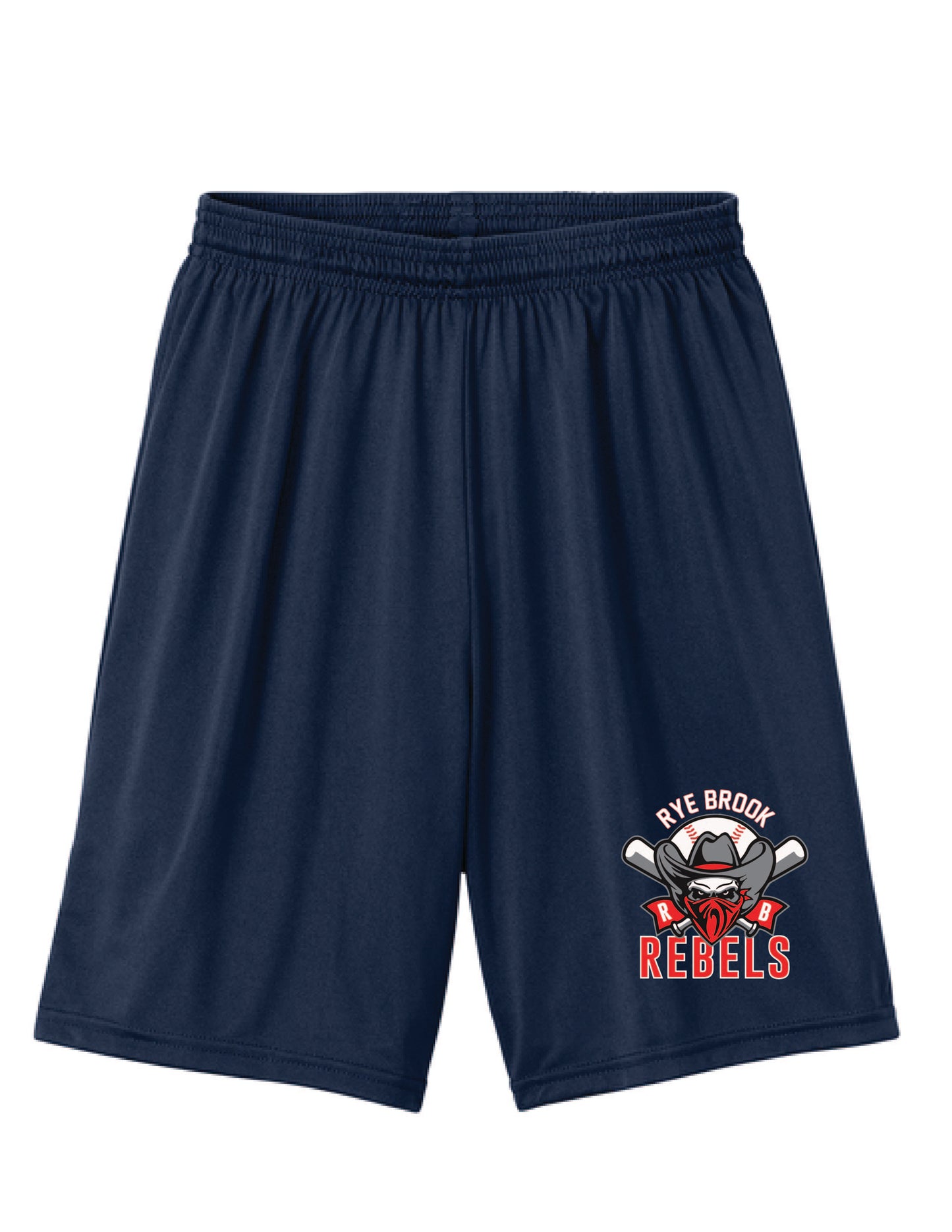 RYE BROOK REBELS BASEBALL / PRINT / A4N5244 A4 Cooling Performance 7” Short