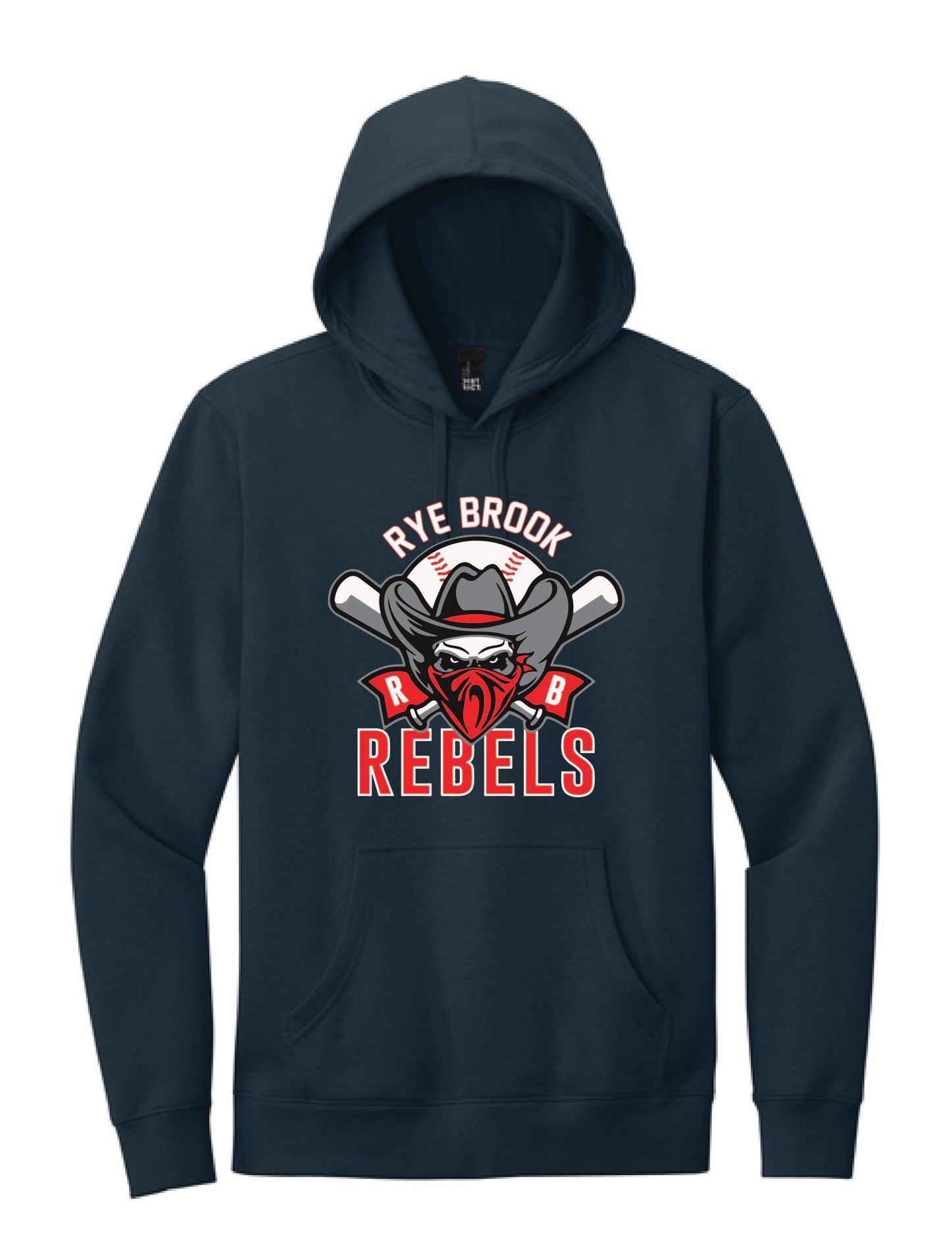 RYE BROOK REBELS BASEBALL / PRINT / DT6100 Fleece Hoodie