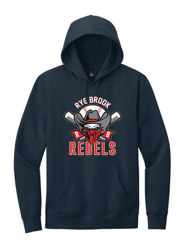 RYE BROOK REBELS BASEBALL / PRINT / DT6100 Fleece Hoodie