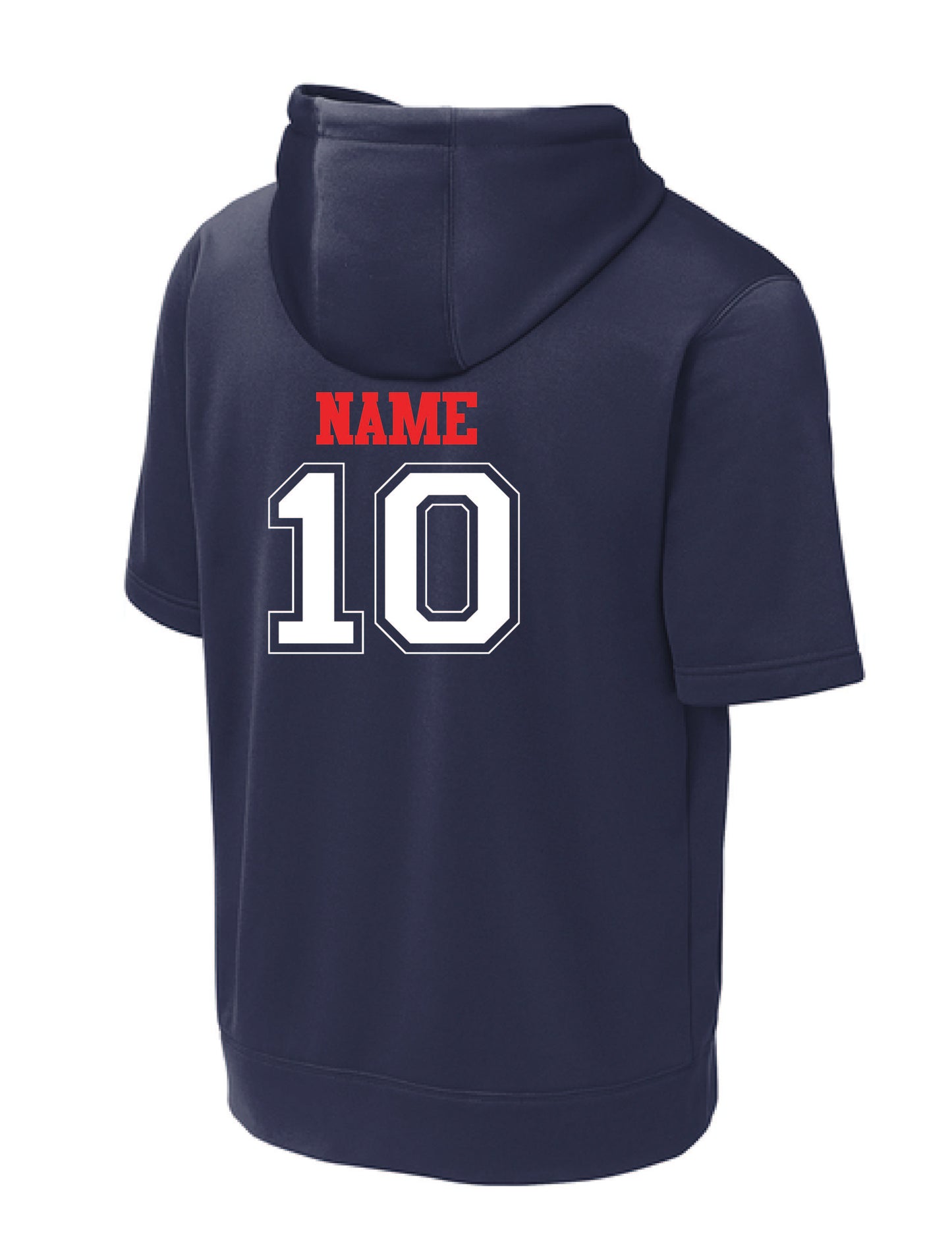 RYE BROOK REBELS BASEBALL / PRINT / ST251 Short Sleeve Hooded Pullover