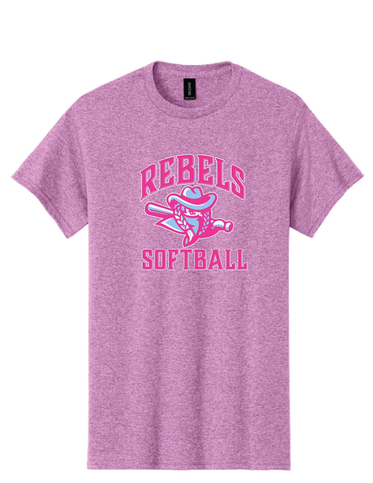 RYE BROOK REBELS SOFTBALL / PRINT / 5000 100% Cotton T-Shirt