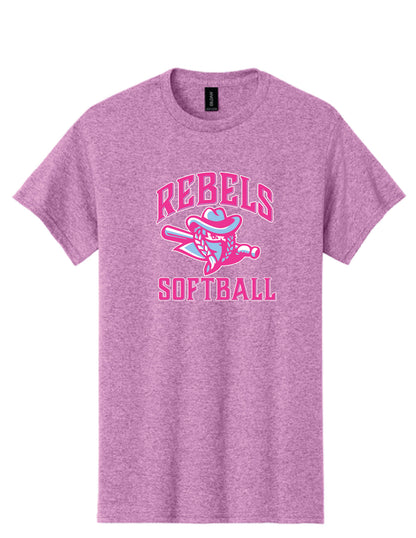 RYE BROOK REBELS SOFTBALL / PRINT / 5000 100% Cotton T-Shirt