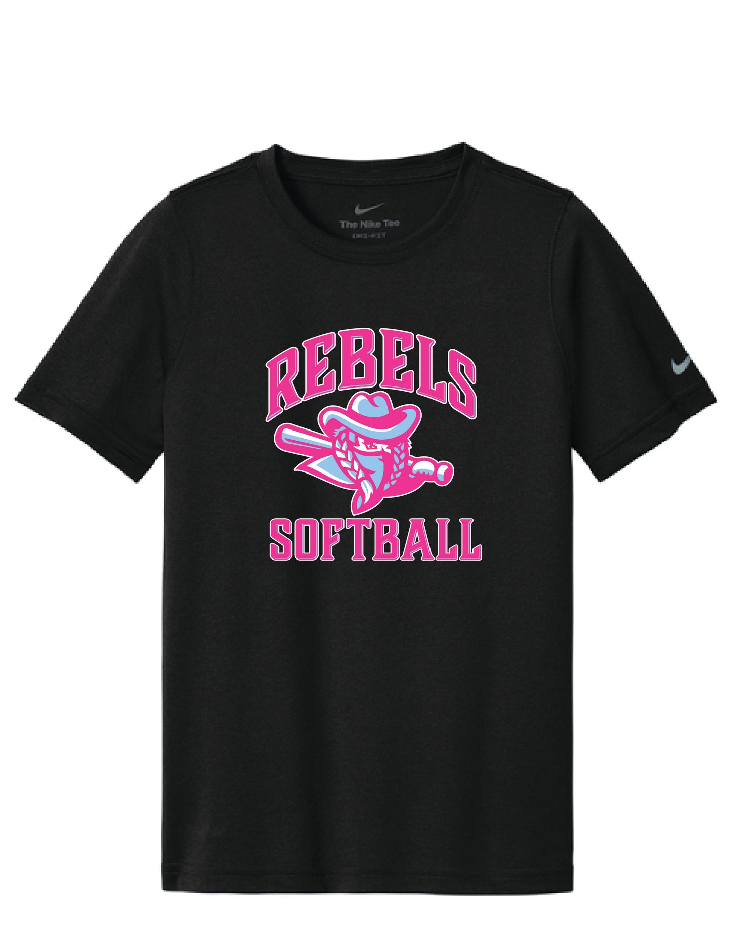 RYE BROOK REBELS SOFTBALL / PRINT / NKDX8787 Nike Youth Swoosh Sleeve rLegend Tee