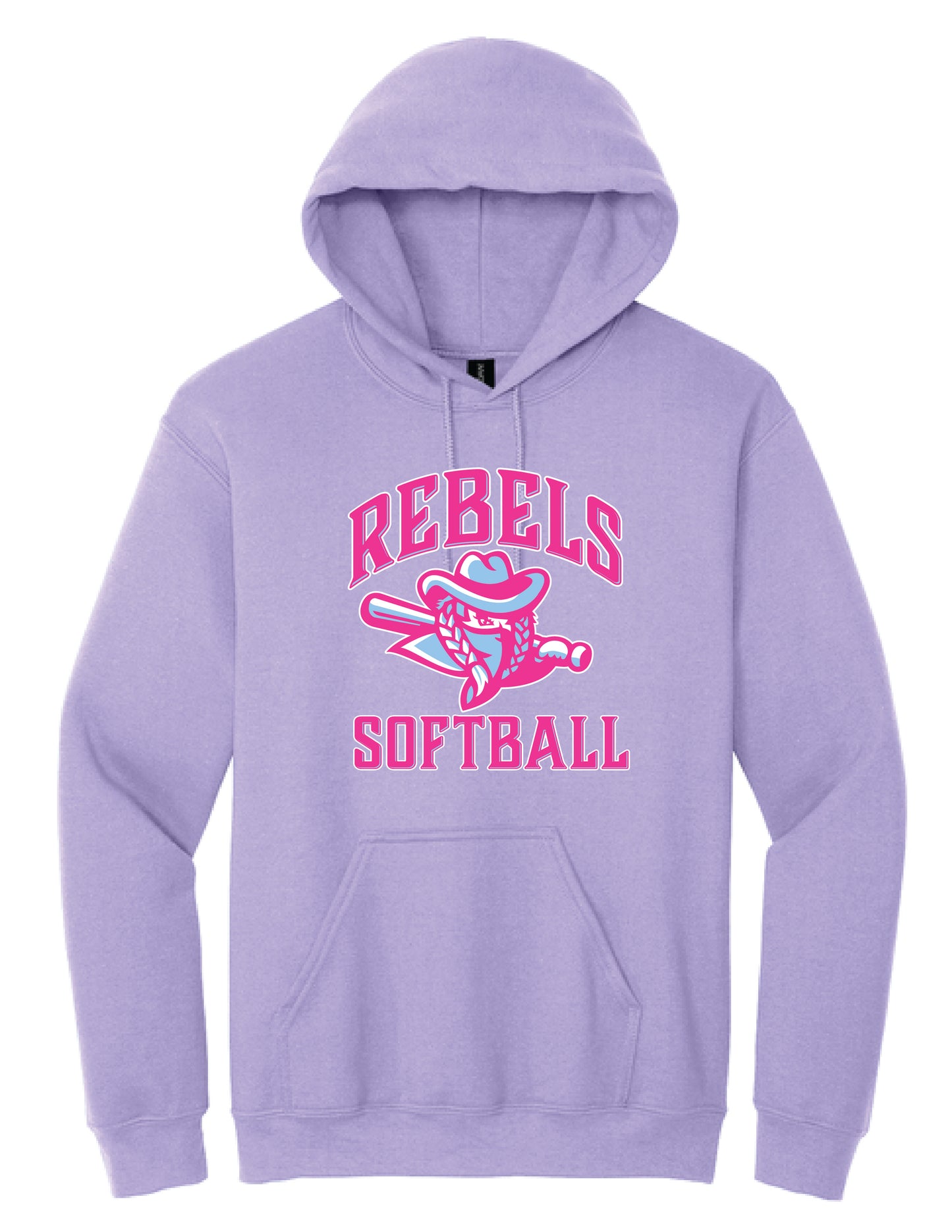 RYE BROOK REBELS SOFTBALL / PRINT / 18500 Hooded Sweatshirt