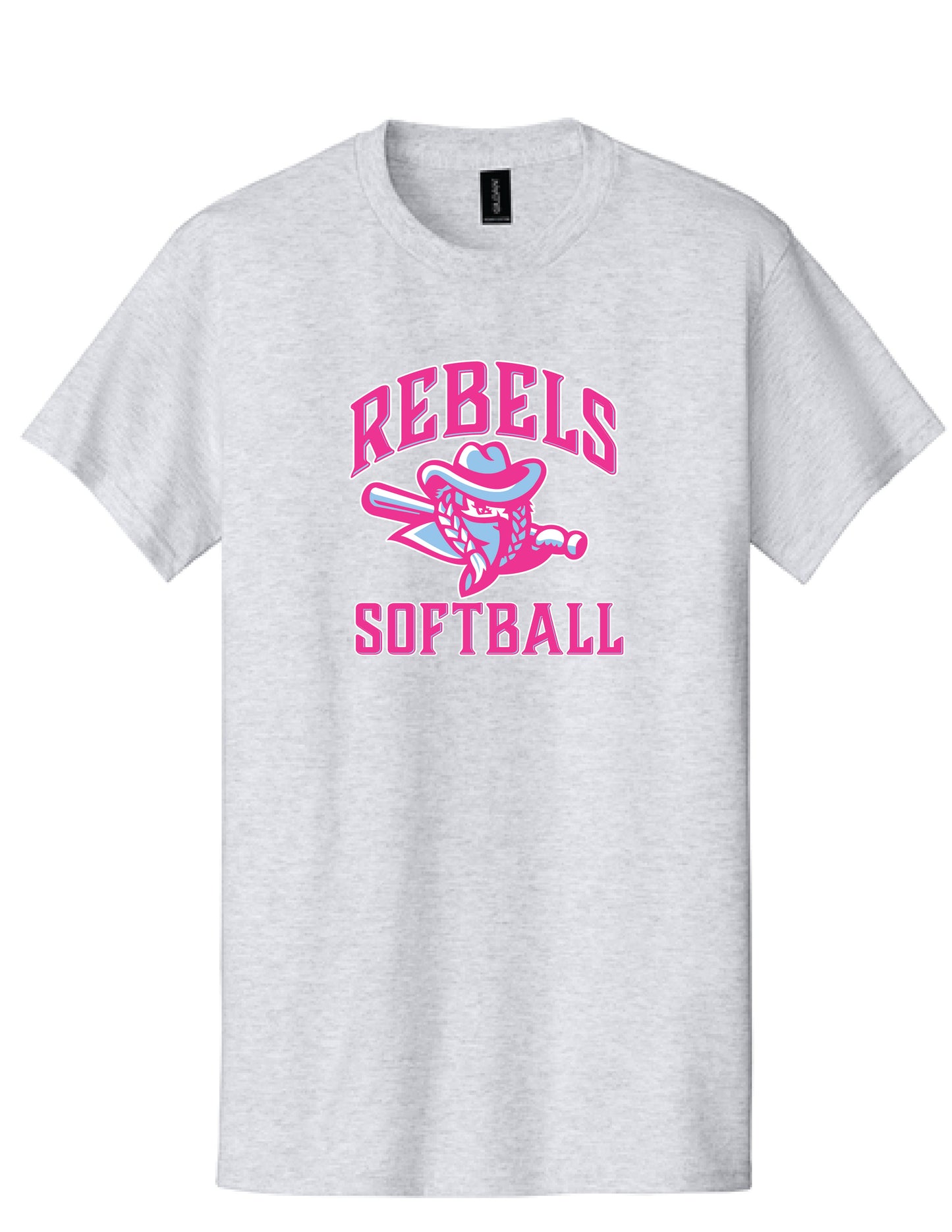 RYE BROOK REBELS SOFTBALL / PRINT / 5000 100% Cotton T-Shirt