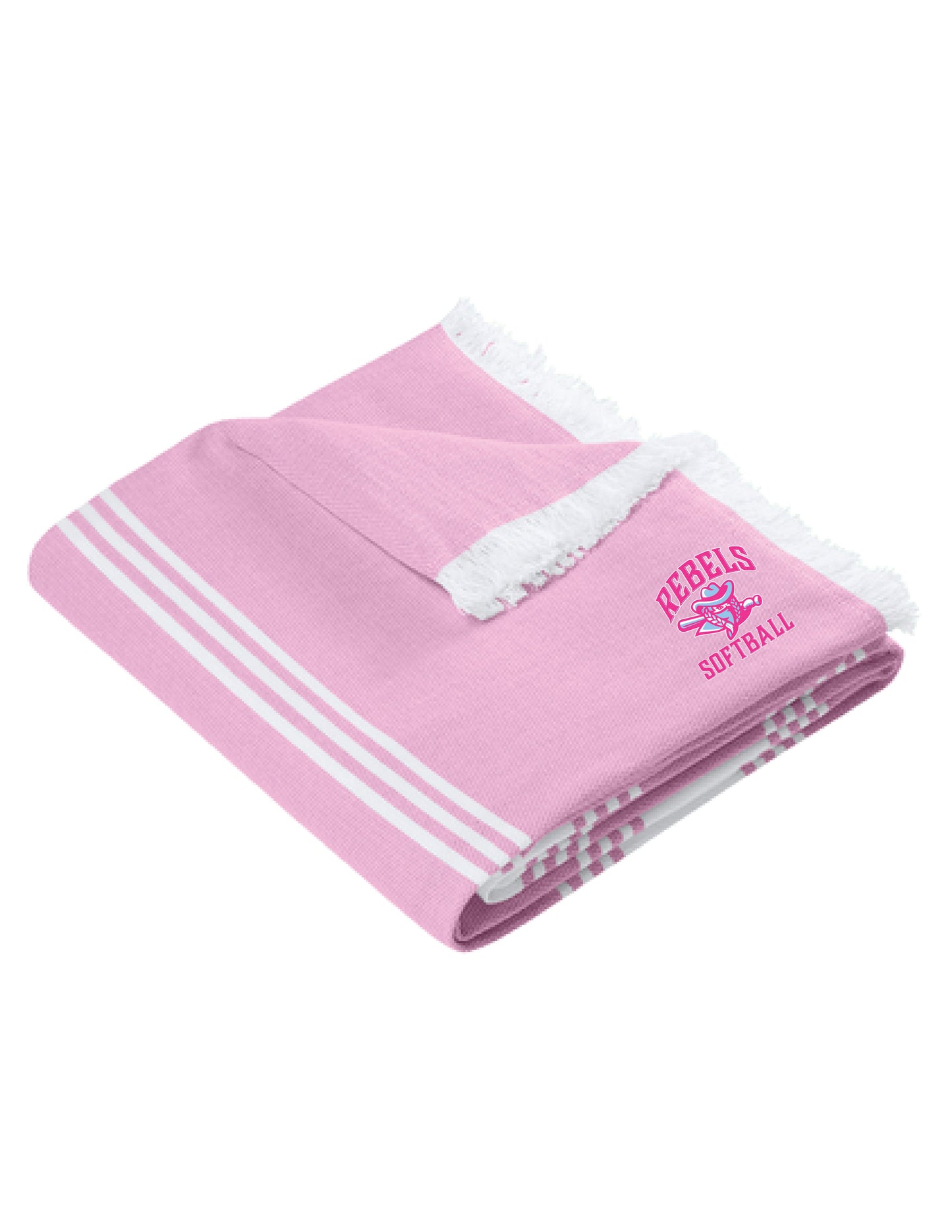 RYE BROOK REBELS SOFTBALL / EMBROIDERY / BP91 Beach Throw