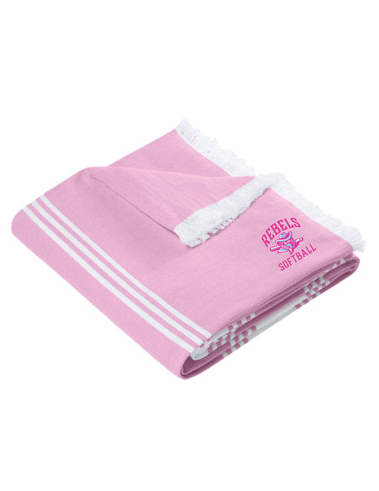 RYE BROOK REBELS SOFTBALL / EMBROIDERY / BP91 Beach Throw