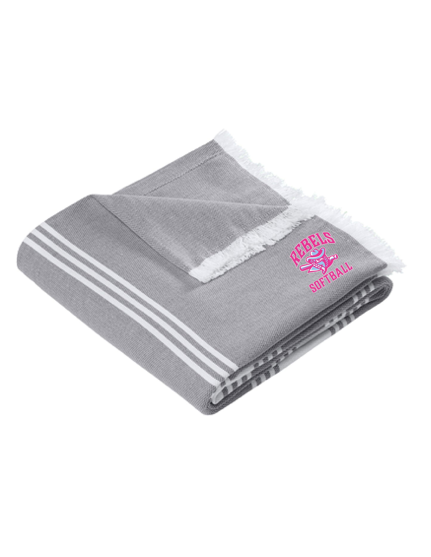 RYE BROOK REBELS SOFTBALL / EMBROIDERY / BP91 Beach Throw