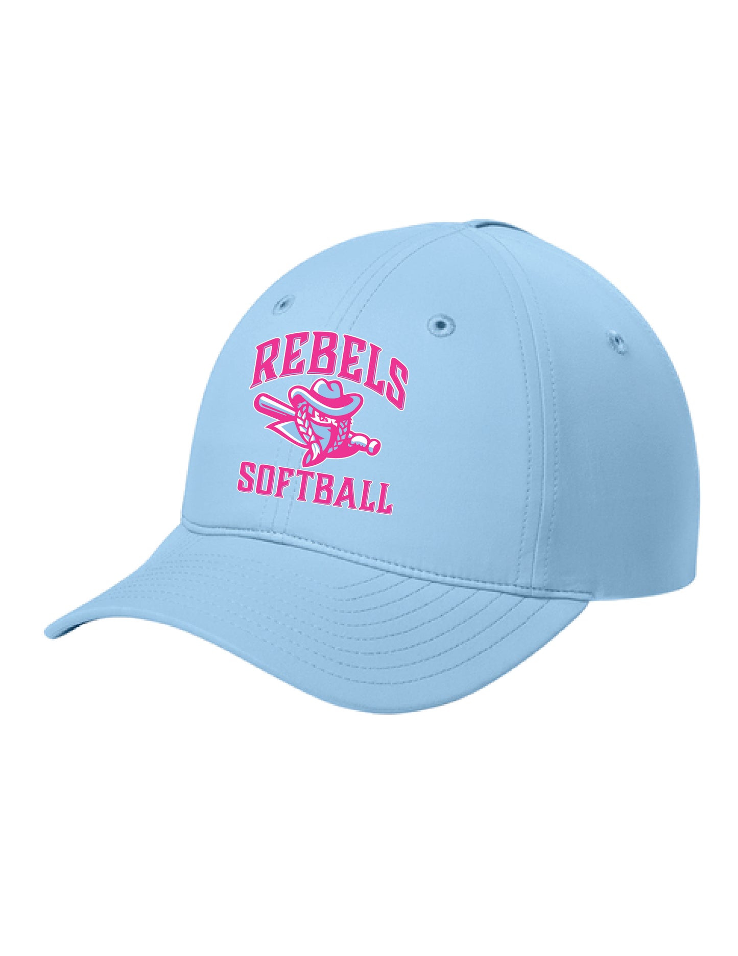 RYE BROOK REBELS SOFTBALL / EMBROIDERY / C994 All-Day Performance UPF Ponytail Cap