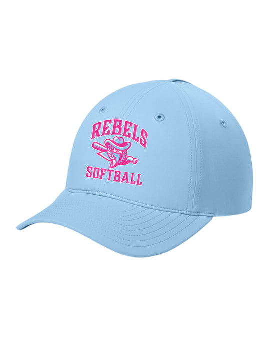 RYE BROOK REBELS SOFTBALL / EMBROIDERY / C994 All-Day Performance UPF Ponytail Cap